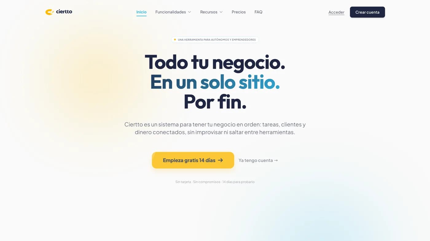 Ciertto, el CRM propio de Goana