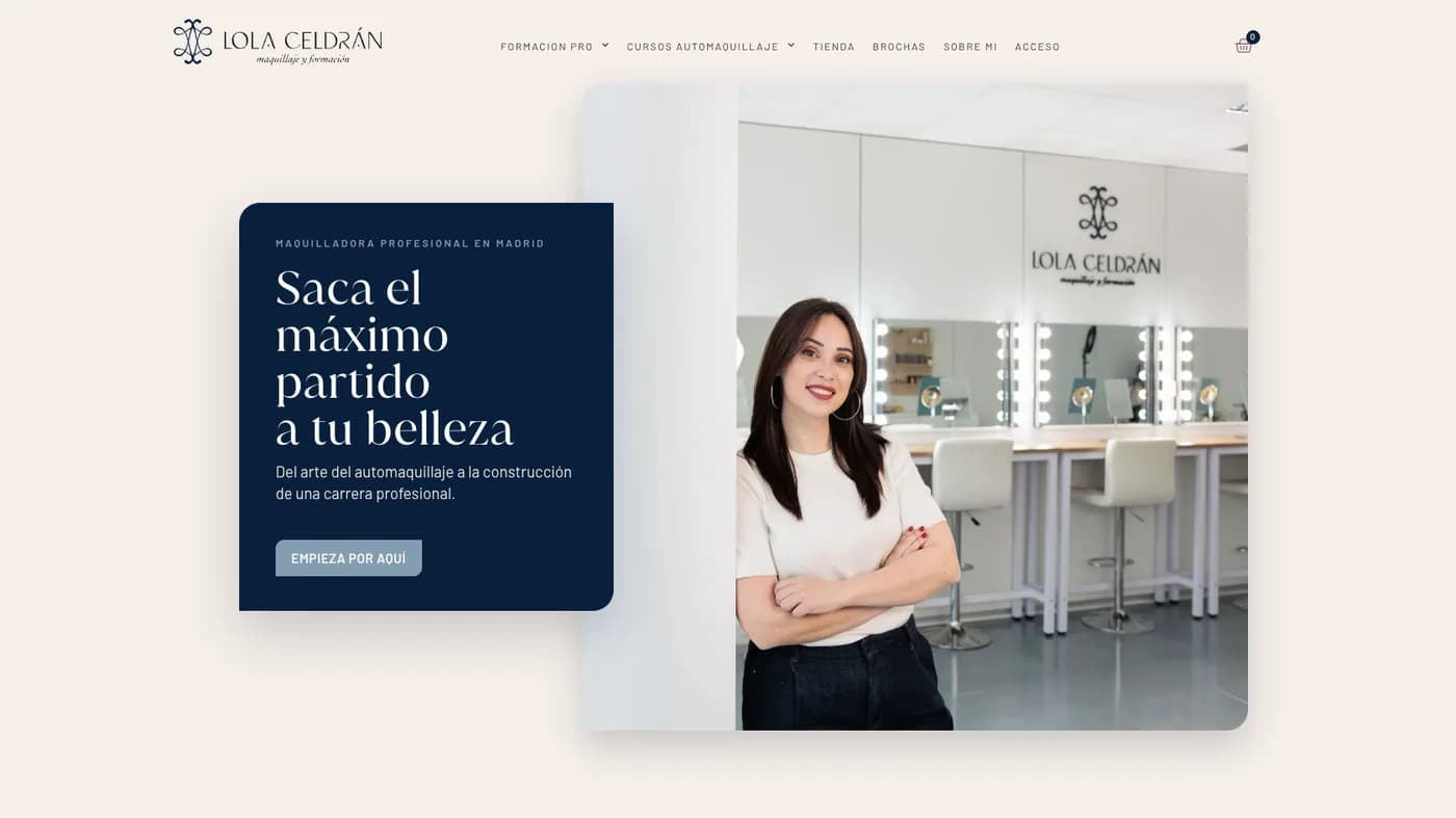 Web a medida de Lola Celdrán