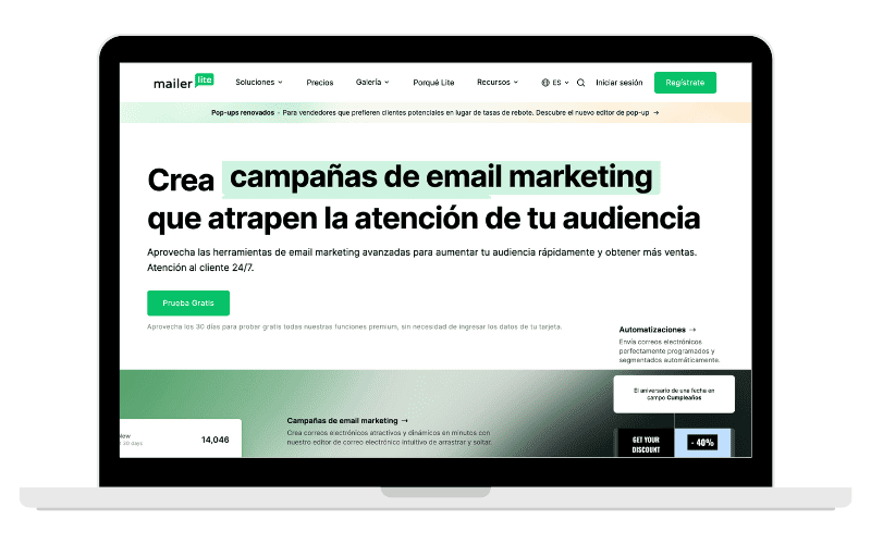 Crea un embudo de ventas con MailerLite