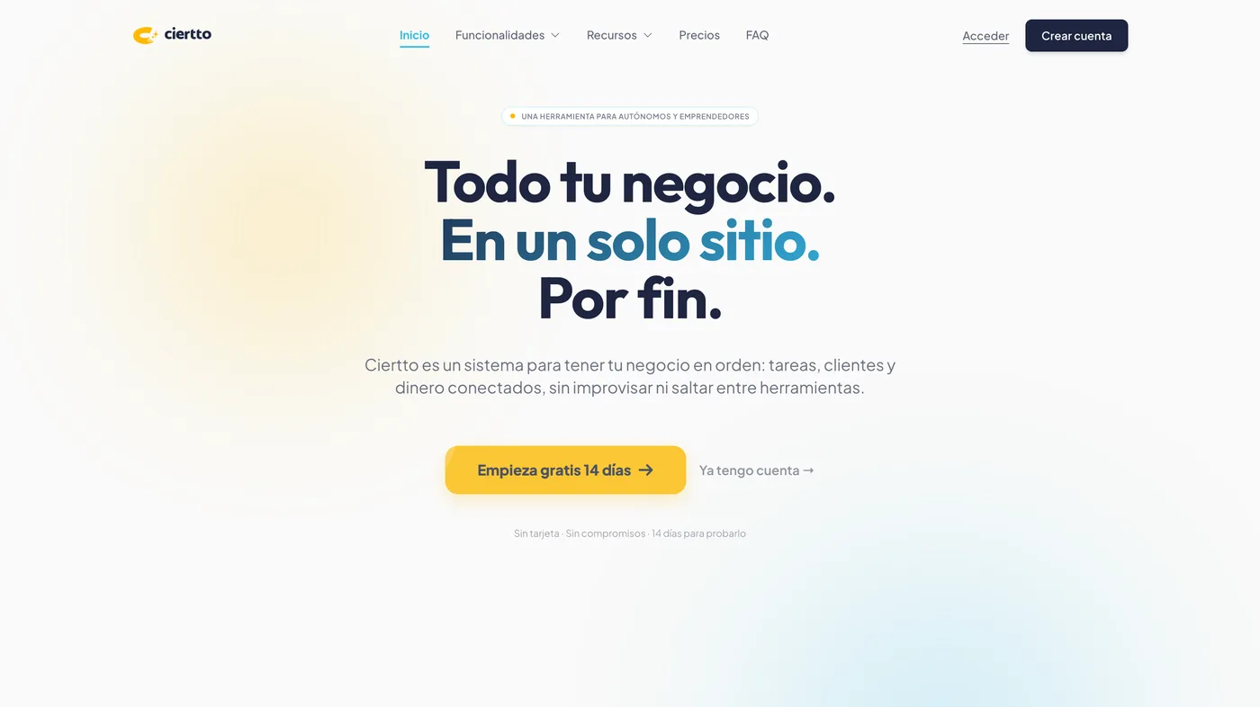 Ciertto, el CRM propio de Goana