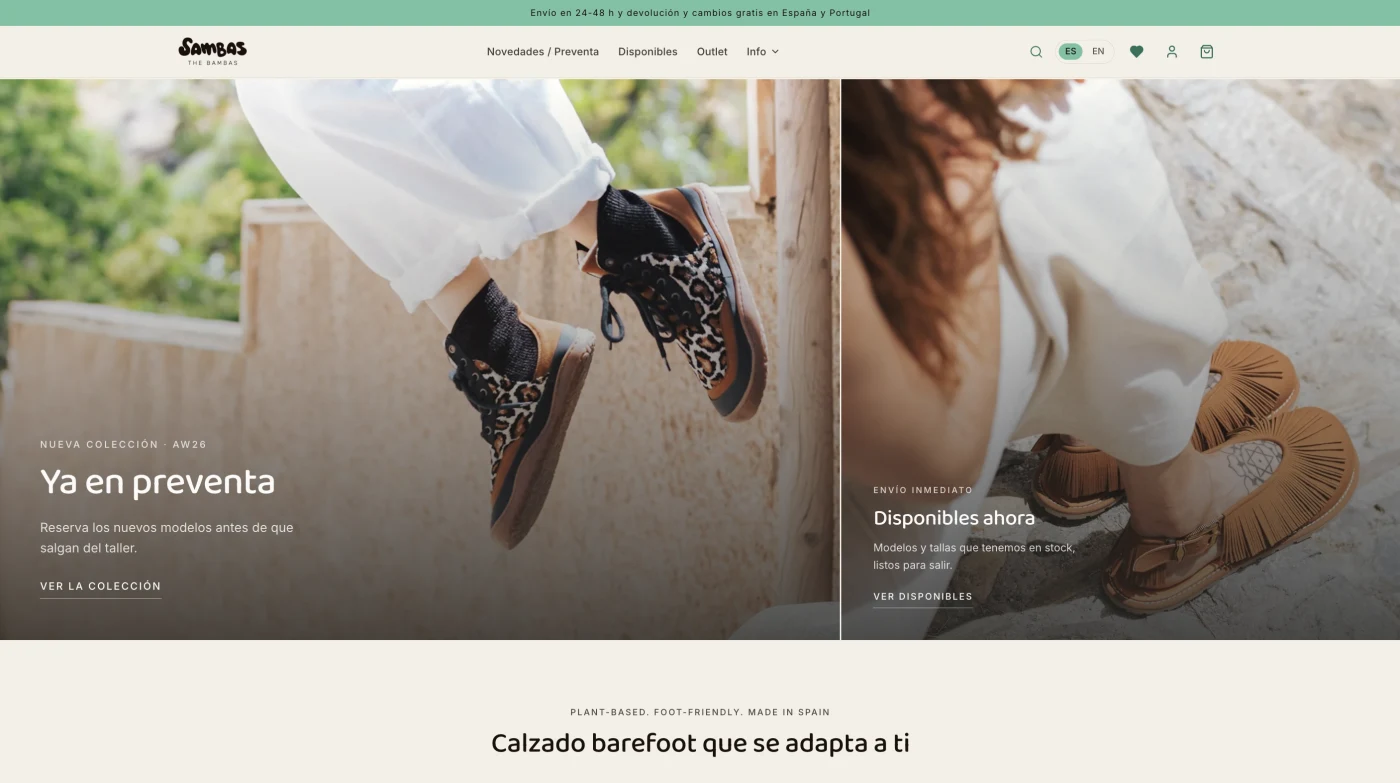 Tienda online de Sambas The Bambas